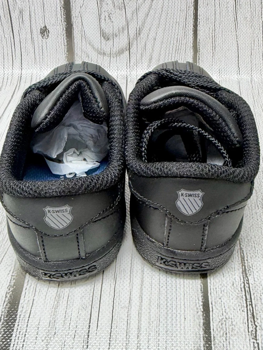 BRAND NEW SIZE 5 Black K-Swiss Classic VN Infant Sneakers